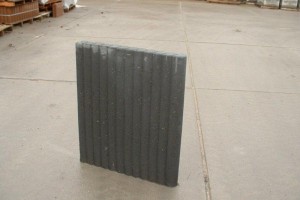 Palissadeband zwart 6x60x50