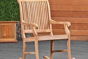 Teak schommelstoel relax