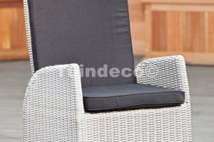 Wicker stoel Barosso oud grijs