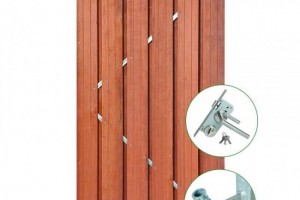 Tuindeur Privacy hardhout h195xb100cm