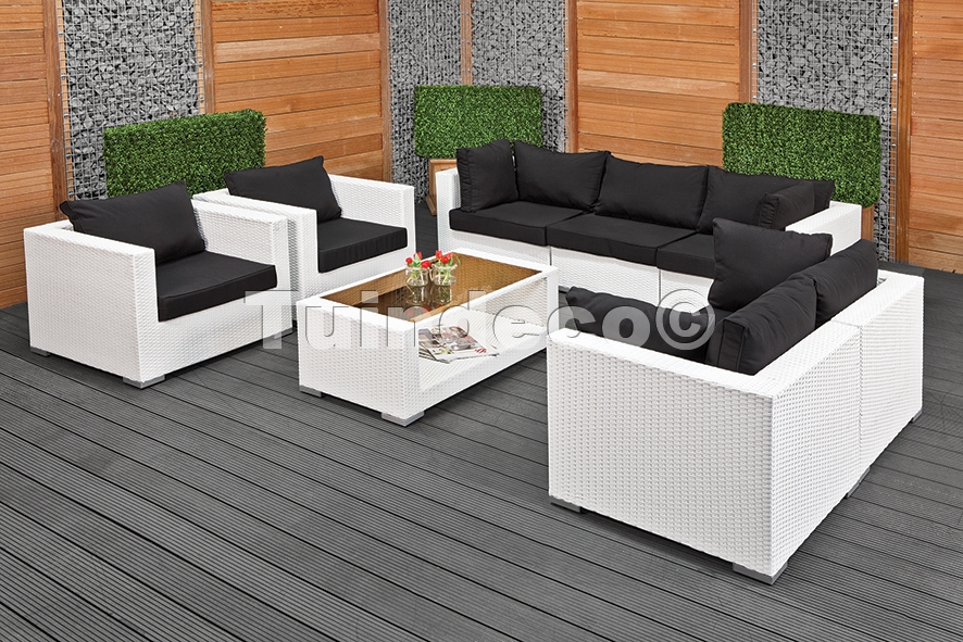 Niet modieus Offer Inspecteren Wicker Loungeset Bergamo wit | Poelman Bestratingen