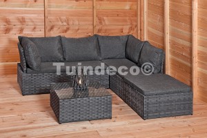 Wicker Loungeset Padova antraciet