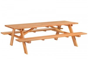 Hardhouten picknicktafel Giant