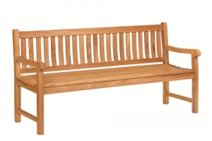 Teak tuinbank Bretagne met 2 poten L120cm