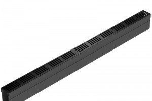 Slimline zwart aluminium 100cm