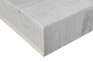 Blok-/traptrede grijs 15x40x100