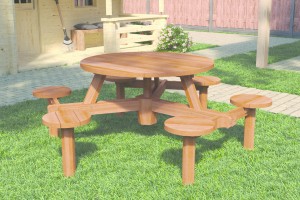 Picknicktafel rondo