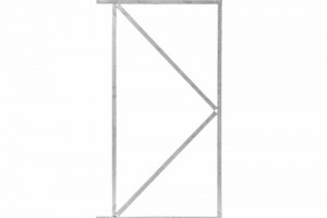 ijzeren frame h155xb90cm