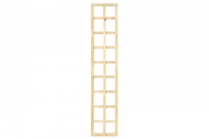 trellis met lijst en rechte lamellen h180xb40cm