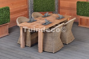 Teak dinner tafel Modern 180x90cm